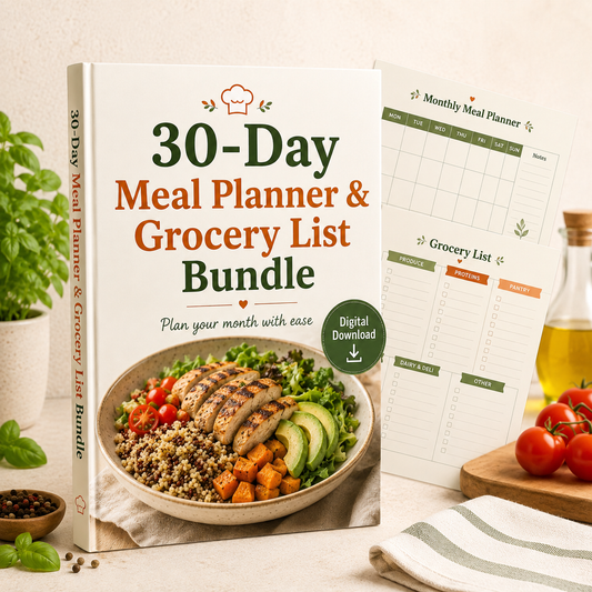 30-Day Meal Plan + Grocery Shopping List